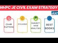 NHPC JE Civil Exam Strategy Exam Pattern Syllabus Type of Questions Subject wise Analysis Books Test