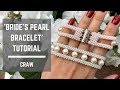 Bride's pearl bracelet tutorial | Cubic Right Angle Weave | Beaded Bracelet