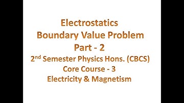 Electrostatic Boundary Value Problem Part - 2