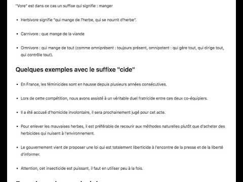 Vidéo: Le suffixe cide signifie-t-il ?