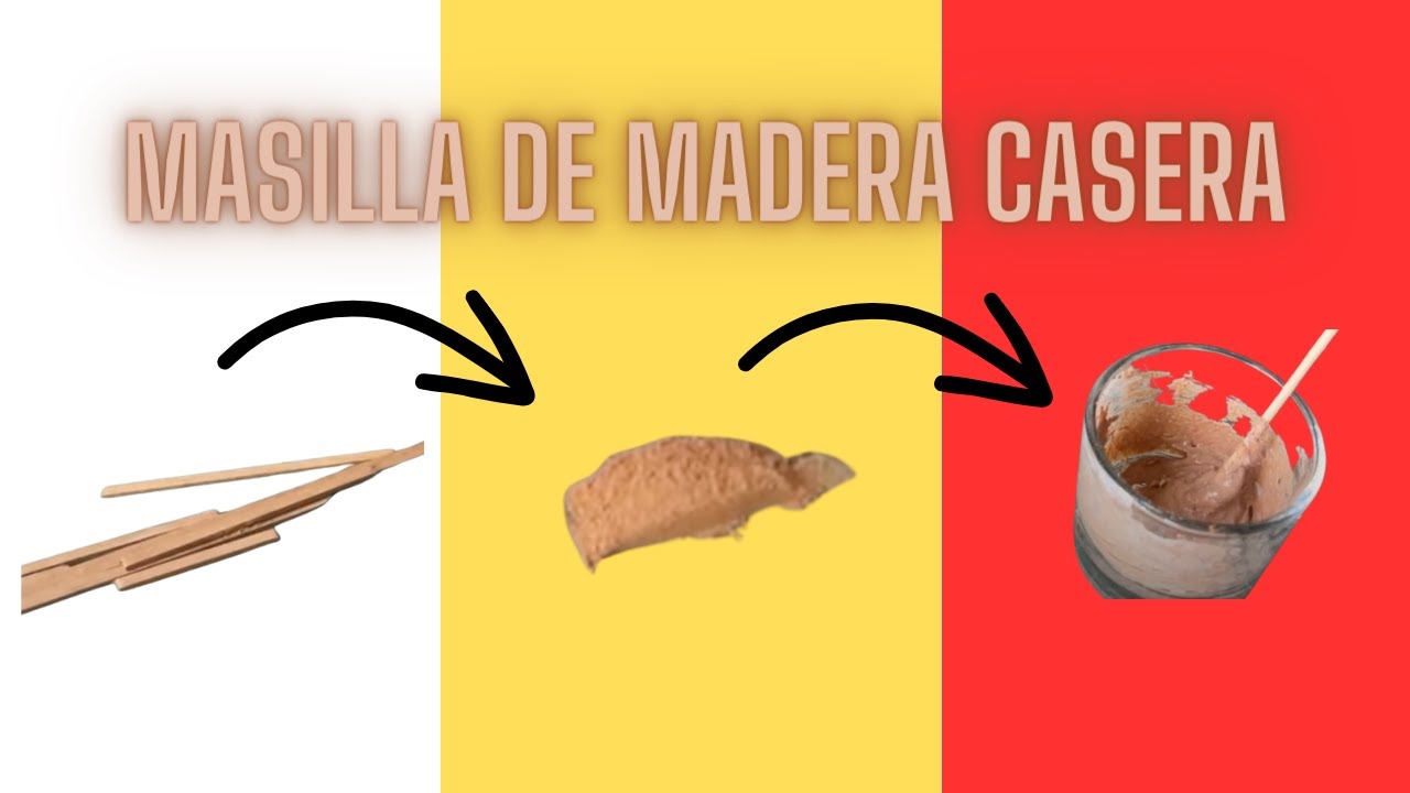 La MEJOR MASILLA para MADERA - FÁCIL , ECONÓMICA Y RÁPIDA!!! 