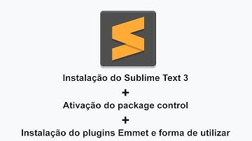 Como instalar plug-in Emmet no Sublime Text 3 para programar de forma ágil. #1