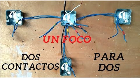Cómo instalar DOS focos con DOS apagadores independiente - Tutorial ¡fácil y rápido!