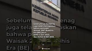 Hari Raya Waisak 2023 Tanggal 6 Mei atau 4 Juni? Ini Kata Kemenag