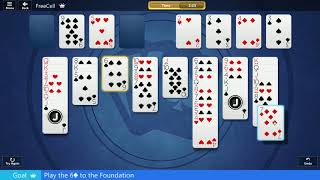ᗎ FREECELL SOLITAIRE 4 May 2019 - Microsoft Solitaire Collection (6-spades to the foundation)