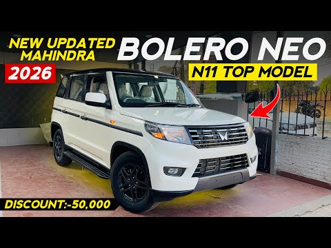 Mahindra Bolero Neo N11 2026 New Updated Model GST Price Discount Features All Details 