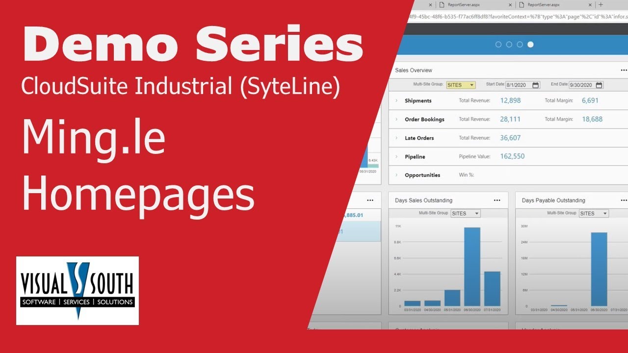 Infor CloudSuite Industrial (SyteLine) Ming.le Homepages - YouTube