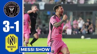 🔴Inter Miami vs Nashville highlights (3-1): Messi goals and assist for Busquets