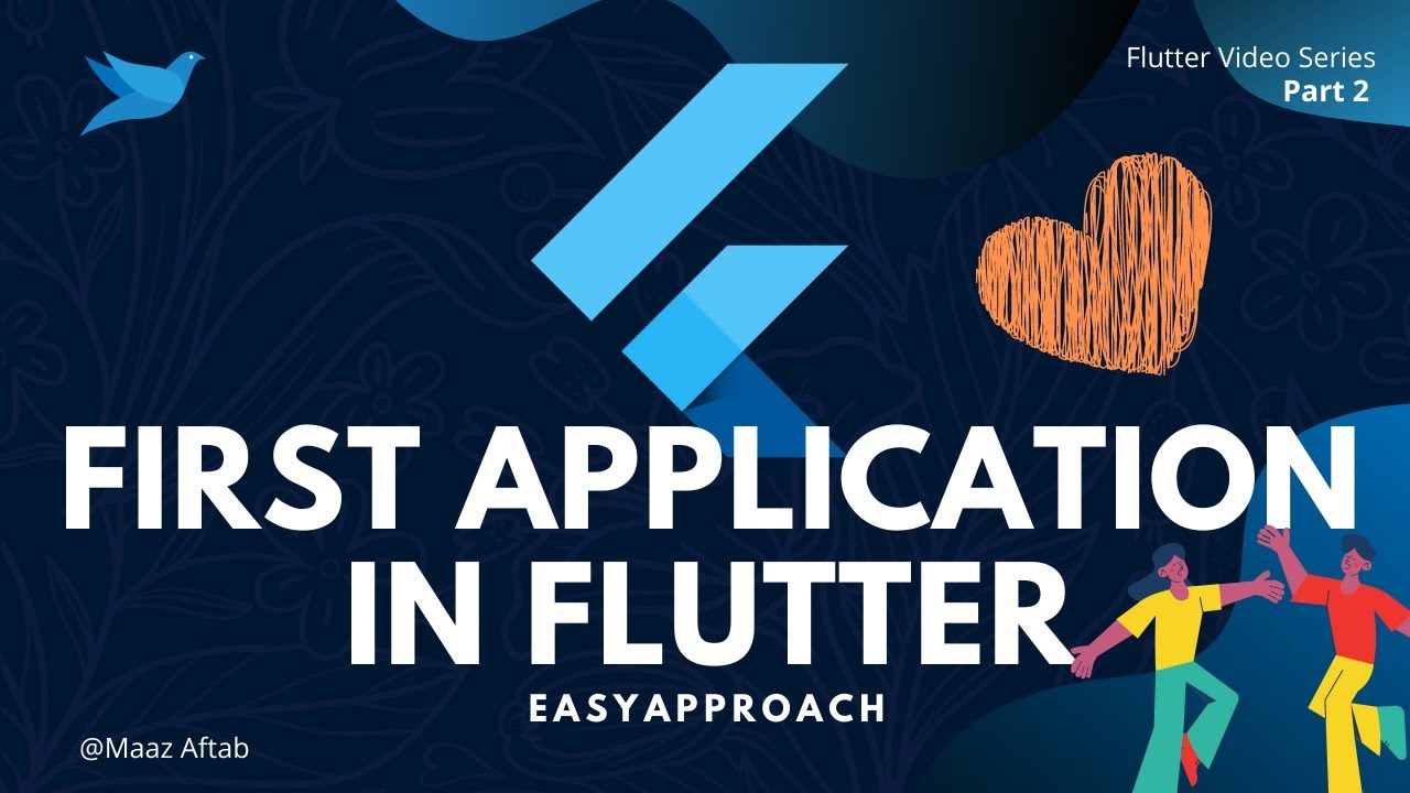 Flutter Tutorial - Create First Simple Application In Hindi Urdu ( Part ...