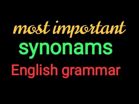 synonyms-english-most-important