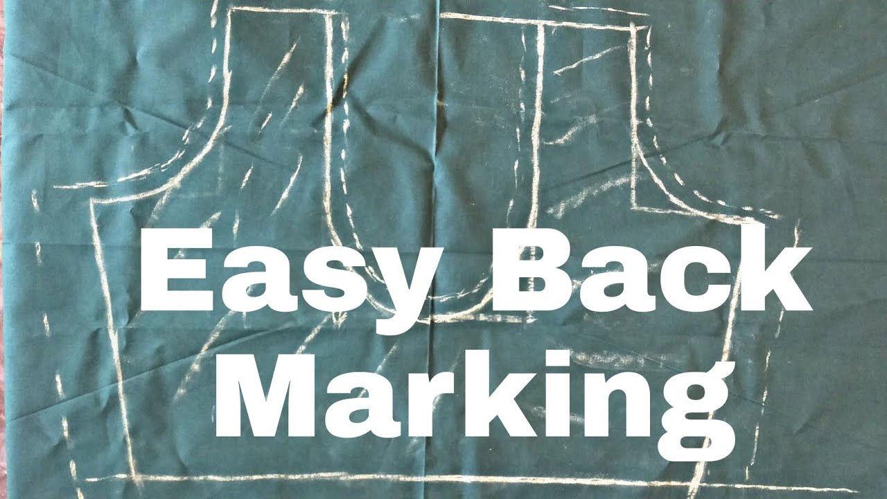 Easy Back neck marking for Aari and hand embroidery(Hindi)