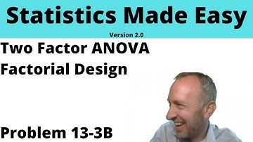 Statistics Module 13 V2 - Factorial Design, Problem 13-3B