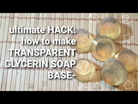 AMAZING DIY: Transparent Glycerin Soap Base from scratch 