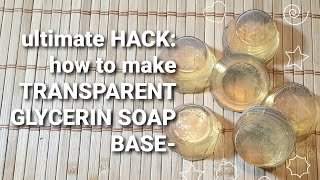 AMAZING DIY: Transparent Glycerin Soap Base from scratch screenshot 4