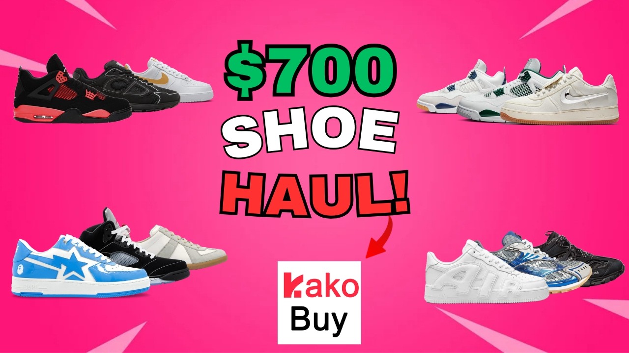 $700 KAKOBUY SHOE HAUL! 🔥📦 ($500 coupon an spreadsheet⬇)