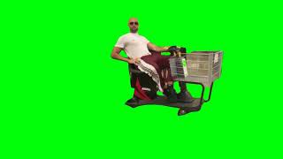 Bottom G Getting Groceries Green Screen