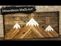 Build Rustic MOUNTAIN Wall Art | Reclaimed Wood