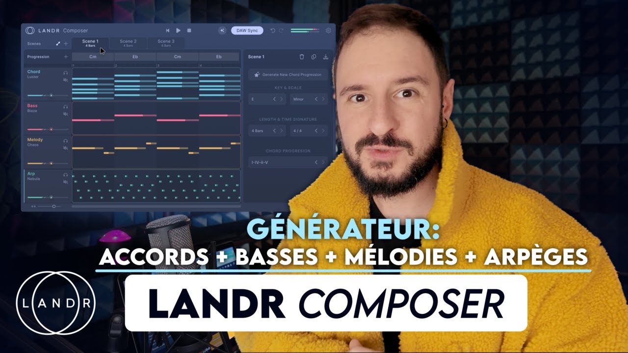 Tuto LANDR Composer: comment générer des accords, basses, mélodies avec l’IA ?