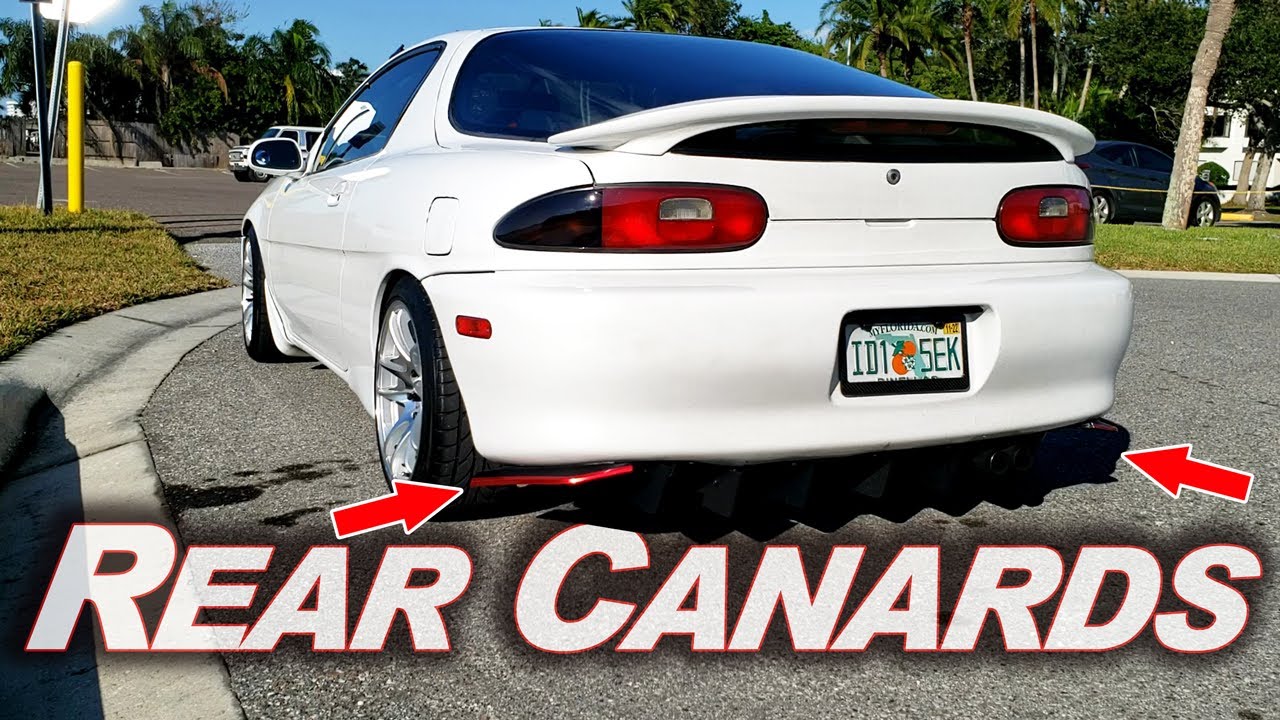 Mx3 Rear Topping Rear Bumper Lip Canard Install | Mazda Mx3 - All Motor Project - YouTube