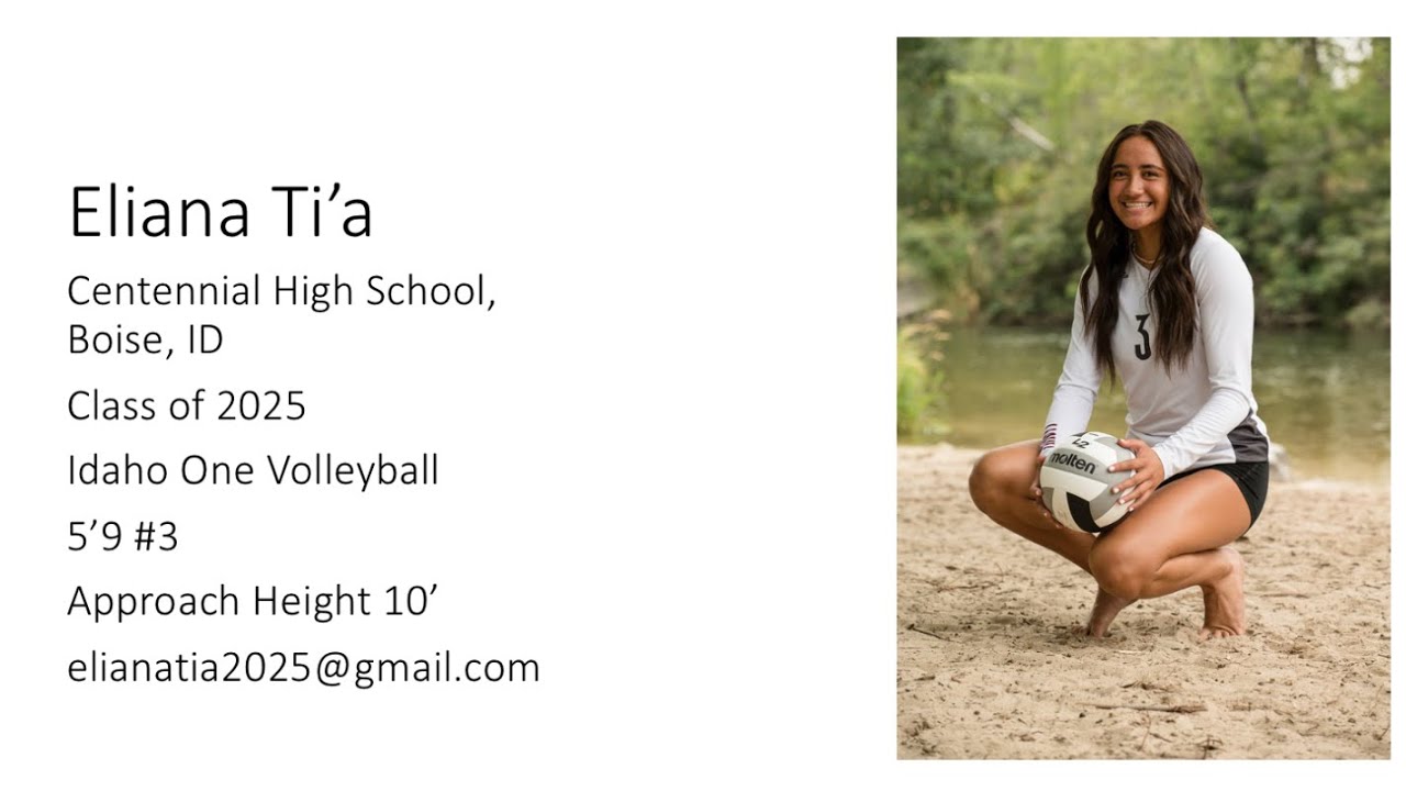 Eliana Ti’a 5’9’’ Outside Hitter Class of 2025 Recruiting volleyball highlight video