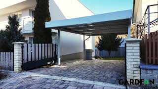 Prístrešok Pre Jedno Auto V Svetlo-Sivej Farbe Giraltovce Gardeon