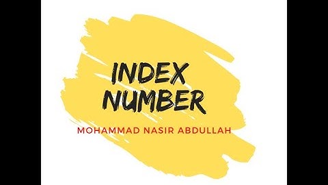 Index Number