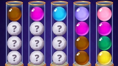 Ball Sort Genius Levels 16 17 18 19 20 Gameplay Walkthrough