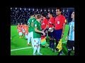 رفض لاعبي بوليفيا مصافحة ميسي موقف مشرف
