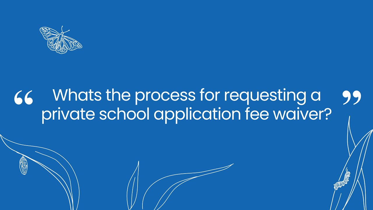 Private School Application Fee