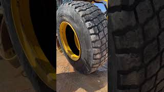 17.5R25 flat repair on a 770G grader #tires #winnipeg #capcut #manitoba
