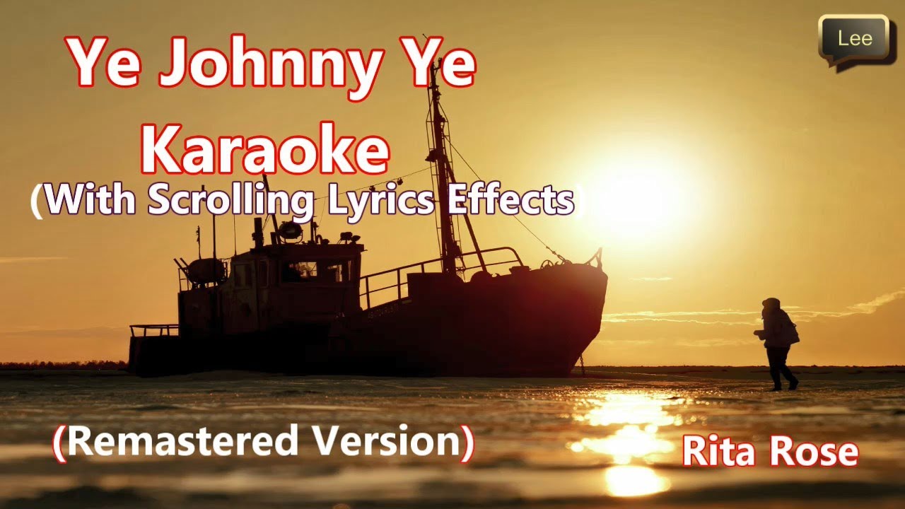 Johnny Ye Konkani Karaoke🎤Ye Johnny Ye 🚤(With Scrolling Lyrics Effects) - YouTube