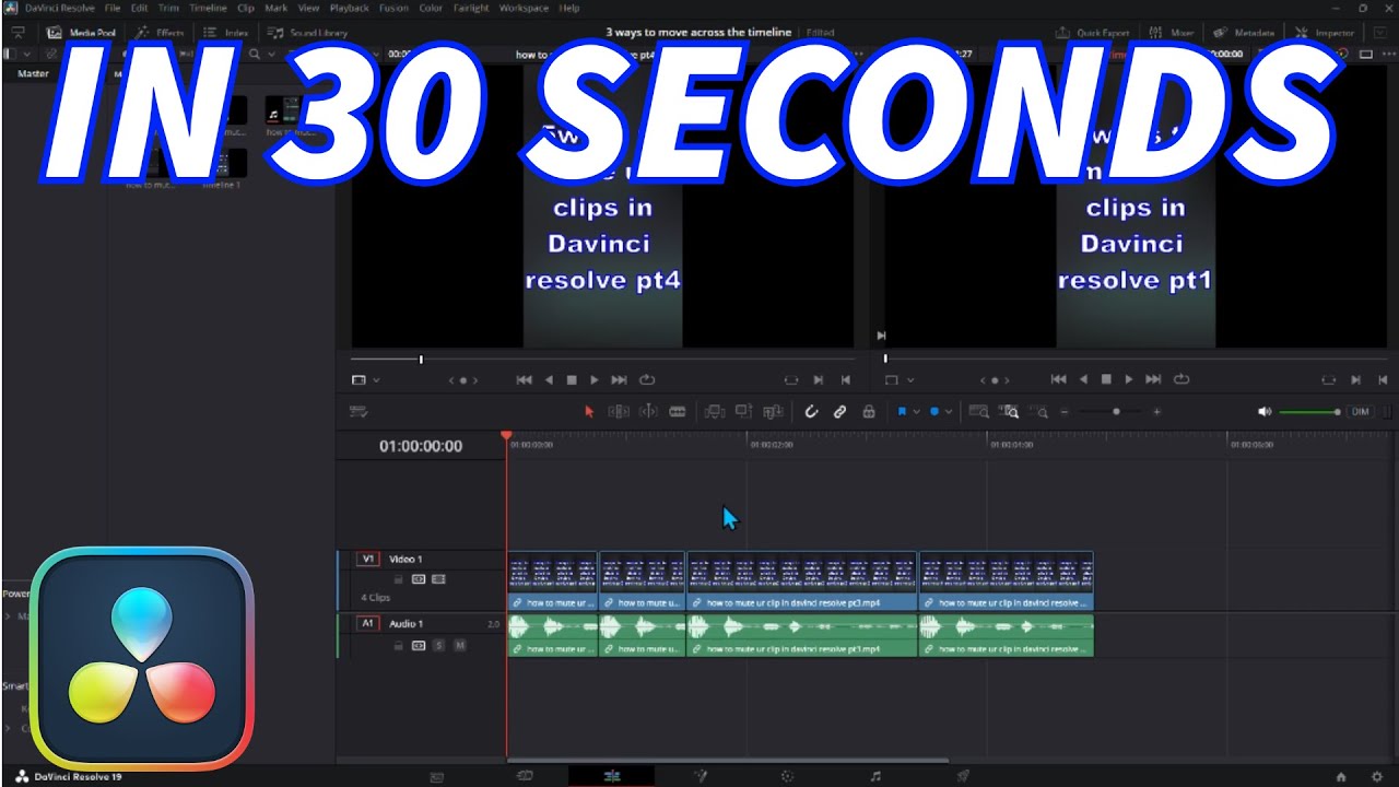3 ways to expertly move across the timeline in Davinci resolve - YouTube