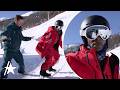 Snoop Dogg Gets SNOWBOARDING Lesson From Shaun White