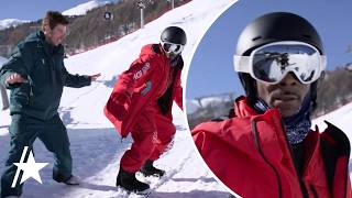 Snoop Dogg Gets SNOWBOARDING Lesson From Shaun White