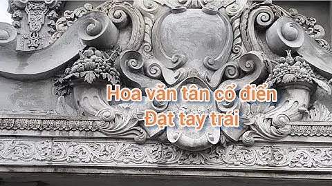 Các bước hoàn thiện mâm hoa quả tân cổ điển, Phù điêu mặt tiền nhà Tân cổ điển