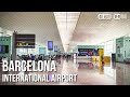 Barcelona elprat bcn international airport terminal 1   spain 4kr walking tour