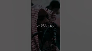 ولو ترى إذ وقفو على النار | سورة الانعام | #محمد_اللحيدان #قران #قران_كريم #ياسر_الدوسري #اسلام_صبحي