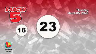 Wisconsin Lottery EveningDraw 03/05/2026