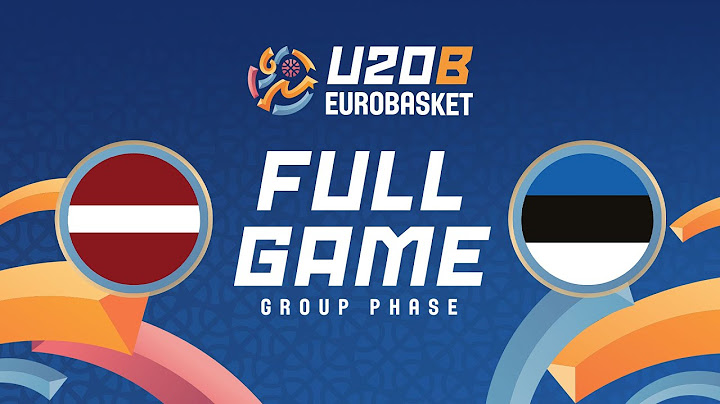 Group Phase | Latvia v Estonia | Full Basketball Game | FIBA U20 EuroBasket 2025 Division B