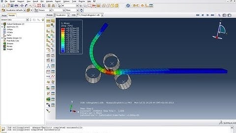 Abaqus : Circle Rolling a steel plate