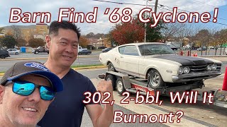 Barn Find 1968 Mercury Cyclone - Can It Do A Burnout? How Should We Build It?