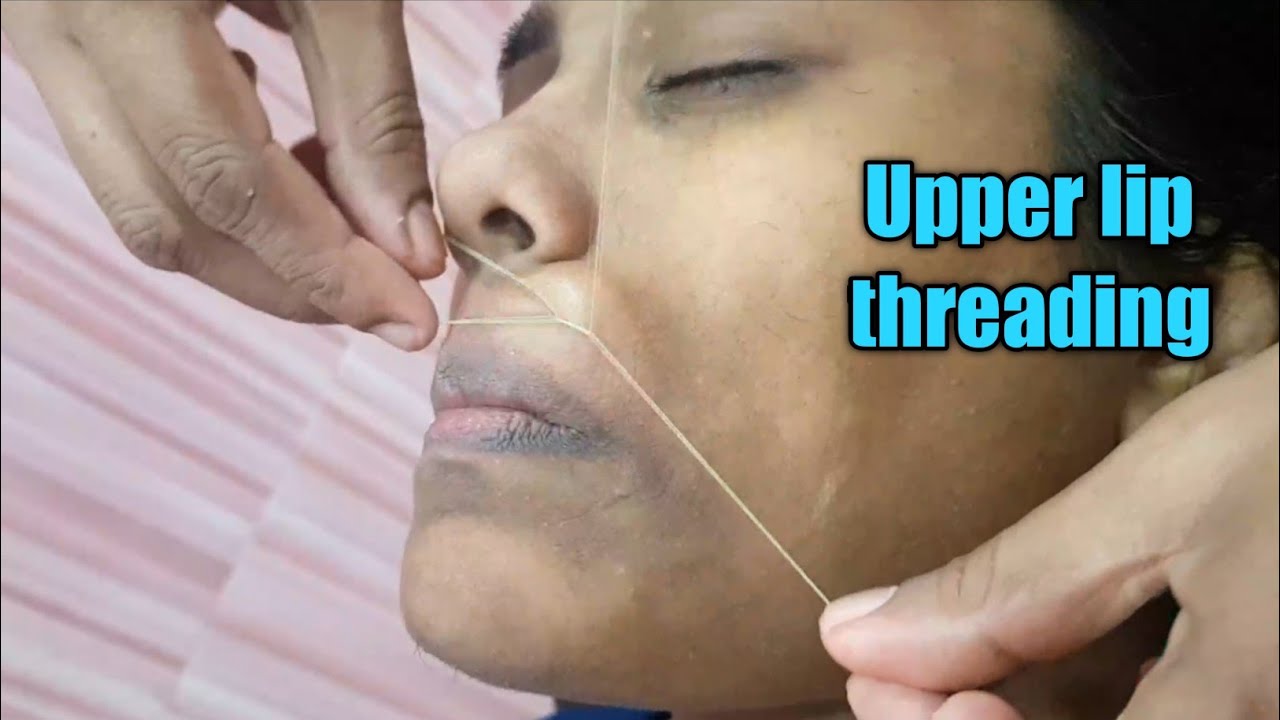 Upper lip hair removal threading Clearance