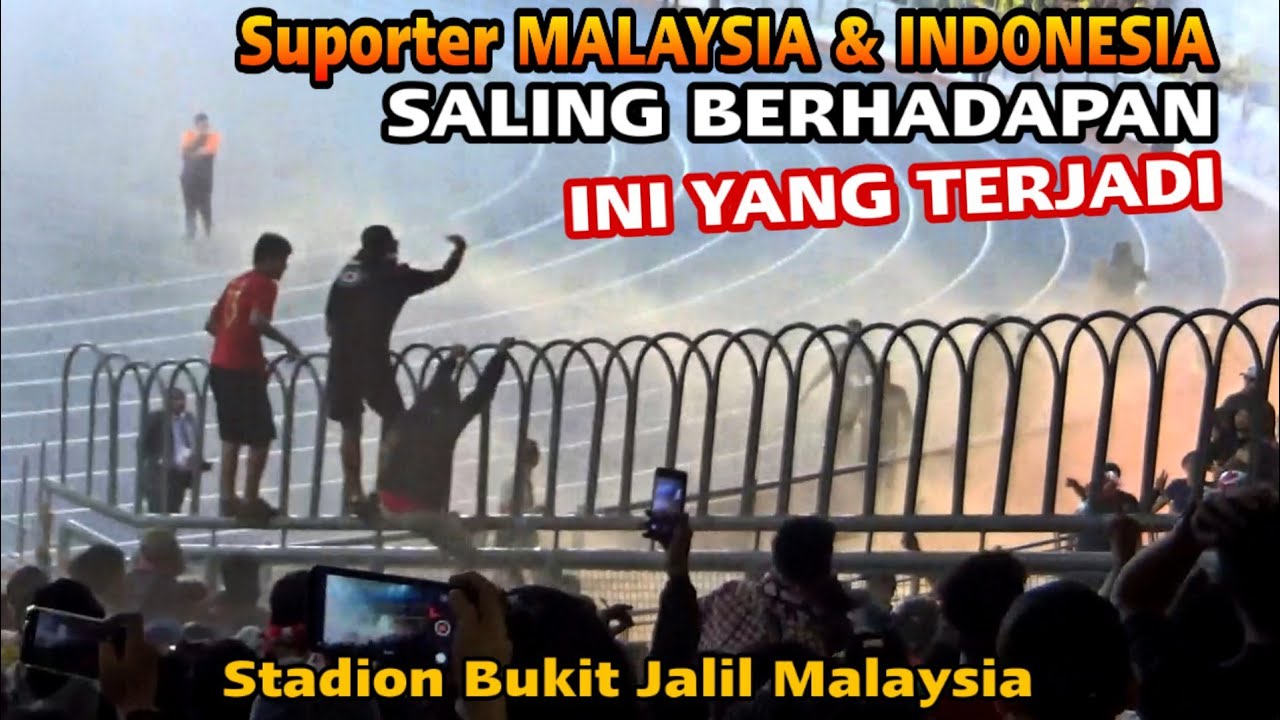 Full Video Aksi Suporter Malaysia dan Indonesia Saat Bertemu di dalam Stadion Bukit Jalil Malaysia