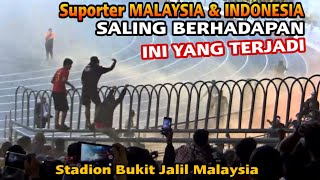 Full Video Aksi Suporter Malaysia dan Indonesia Saat Bertemu di dalam Stadion Bukit Jalil Malaysia