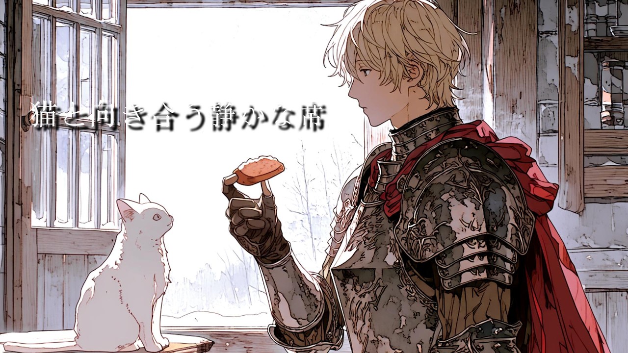 猫と向き合う静かな席｜ひと息つく時間｜Medieval Celtic Ambient｜1時間中世BGM