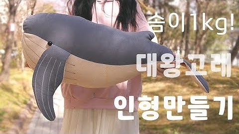 엄청 큰 대왕 고래 인형 만들기