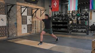 DB Overhead Contralateral Split Squat