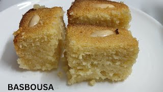 Basbousa Samolina Cake | Harissa Dessert Recipe | বাসবুসা, সুজির কেক | Egyptian Dessert