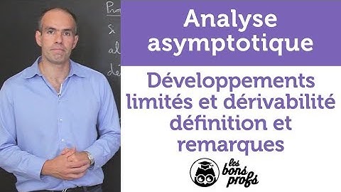 Développements limités et dérivabilité : définition - MPSI 1ère année - Les Bons Profs