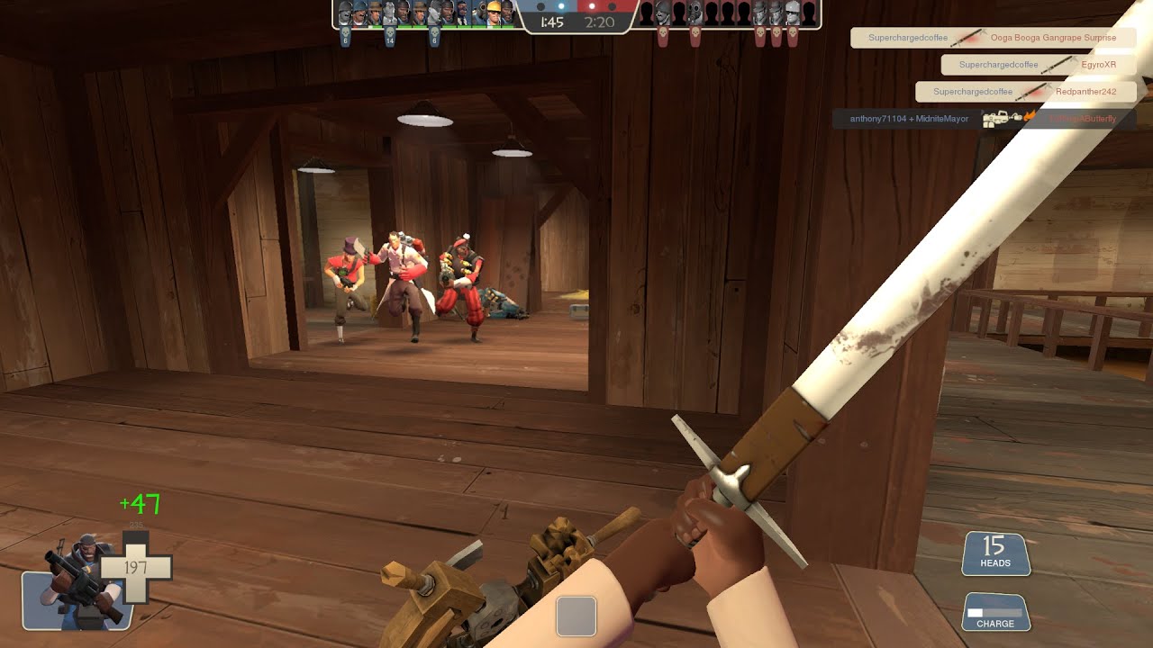 [TF2] Demoknight gets NON-STOP HEAD on Harvest! (31 Kill Streak)